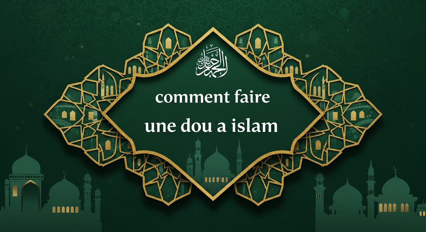 Personne faisant doua avec persévérance
