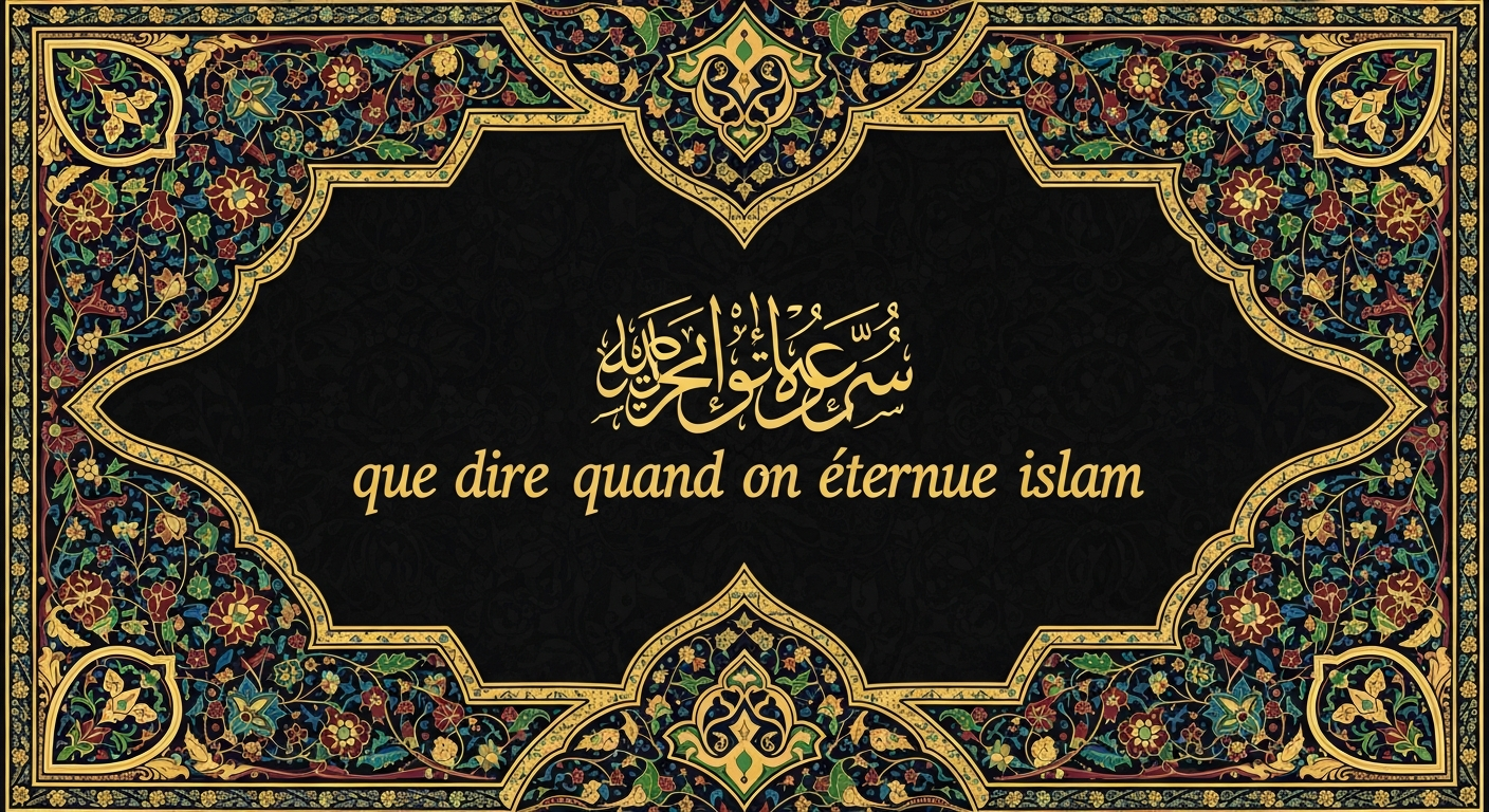 Hadith du Prophète Muhammad ﷺ sur l’éternuement, texte arabe et traduction
