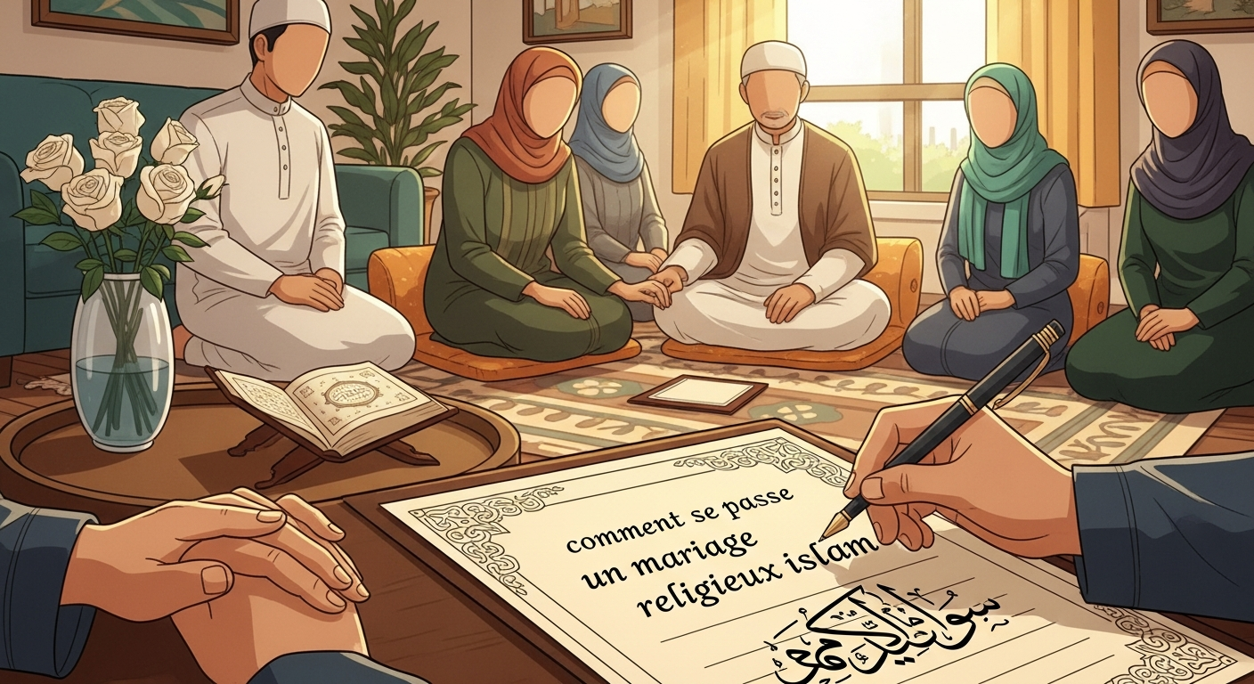 Famille musulmane lors d