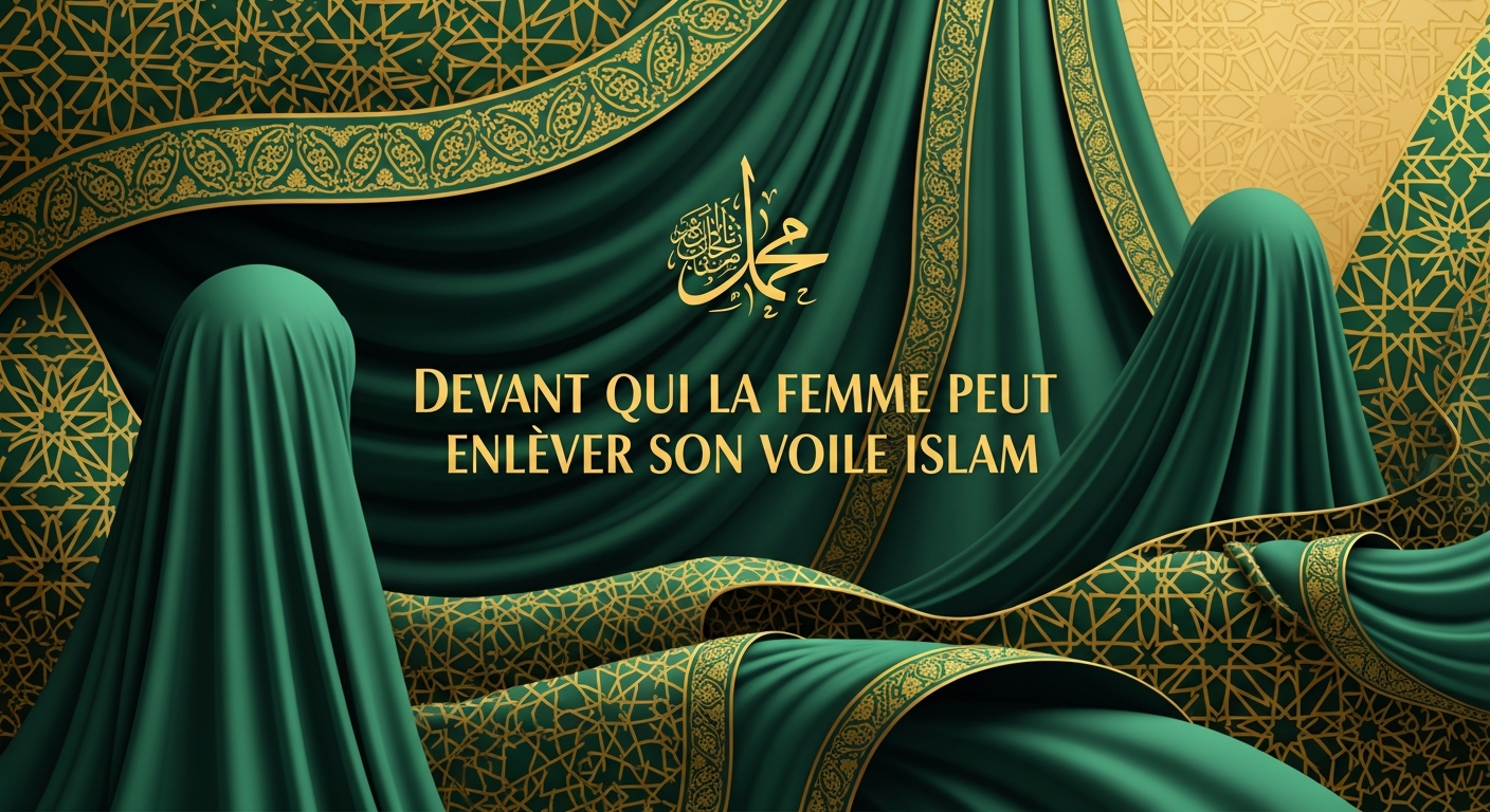 Femme musulmane sans voile entourée de son père et de son frère