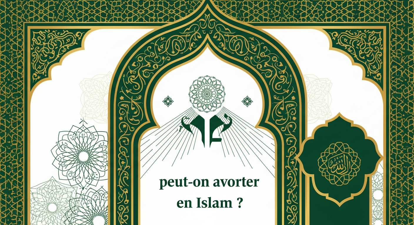 Femme musulmane enceinte, la main posée sur son ventre, regard paisible et confiant