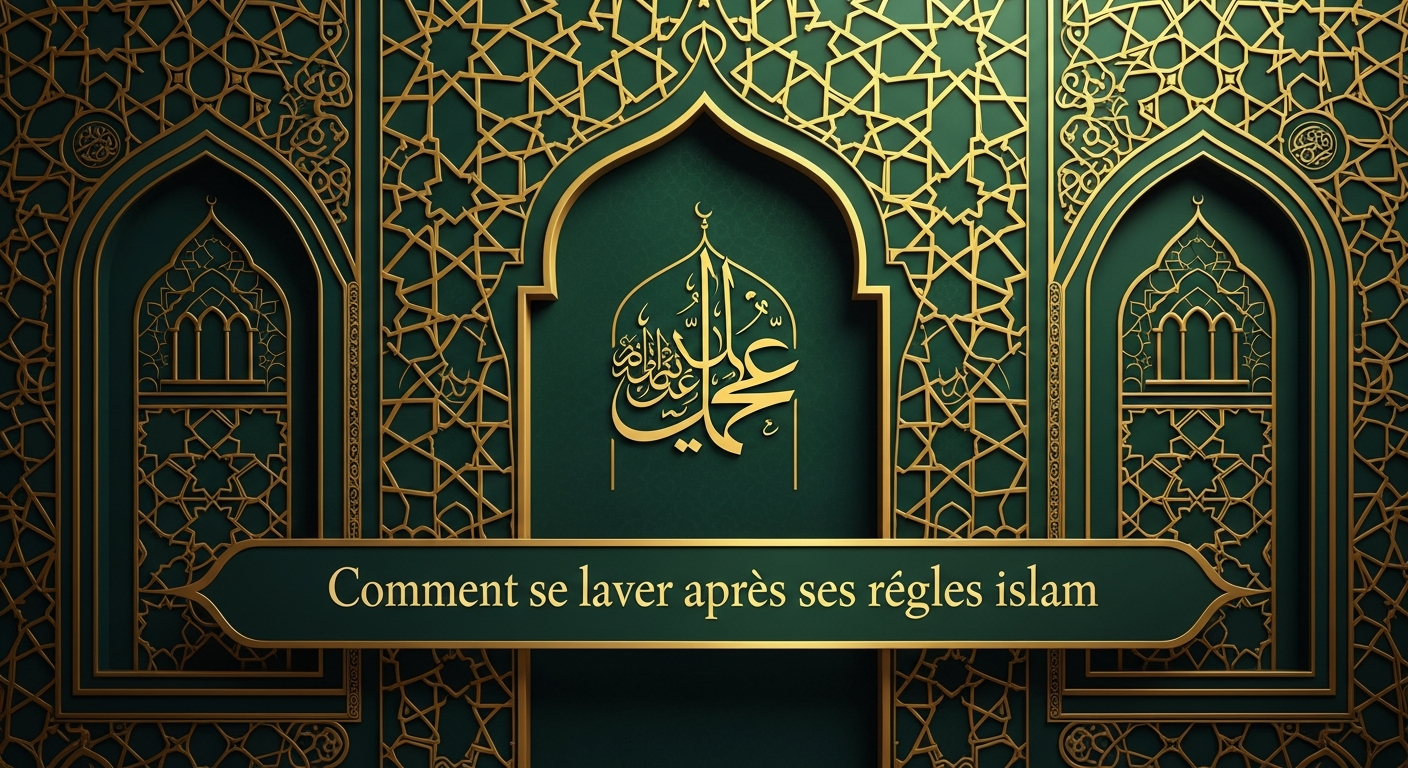 Femme musulmane se préparant pour le ghusl après les menstrues