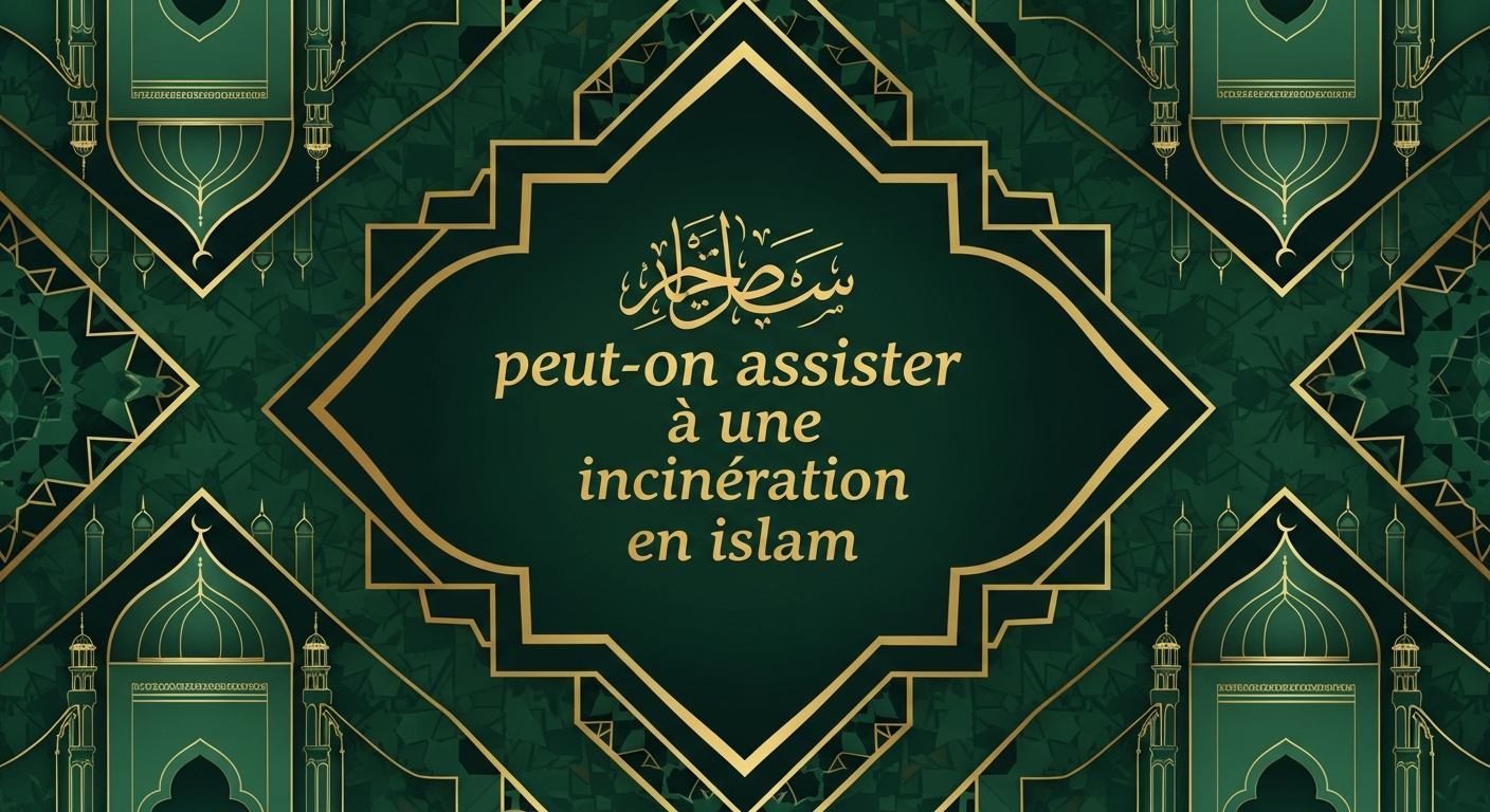 Un musulman hésitant devant un crématorium, avec une expression de réflexion et de tristesse