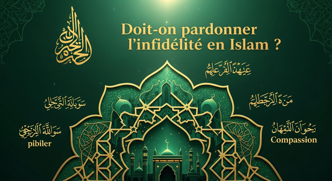 Femme musulmane en prière après une infidélité