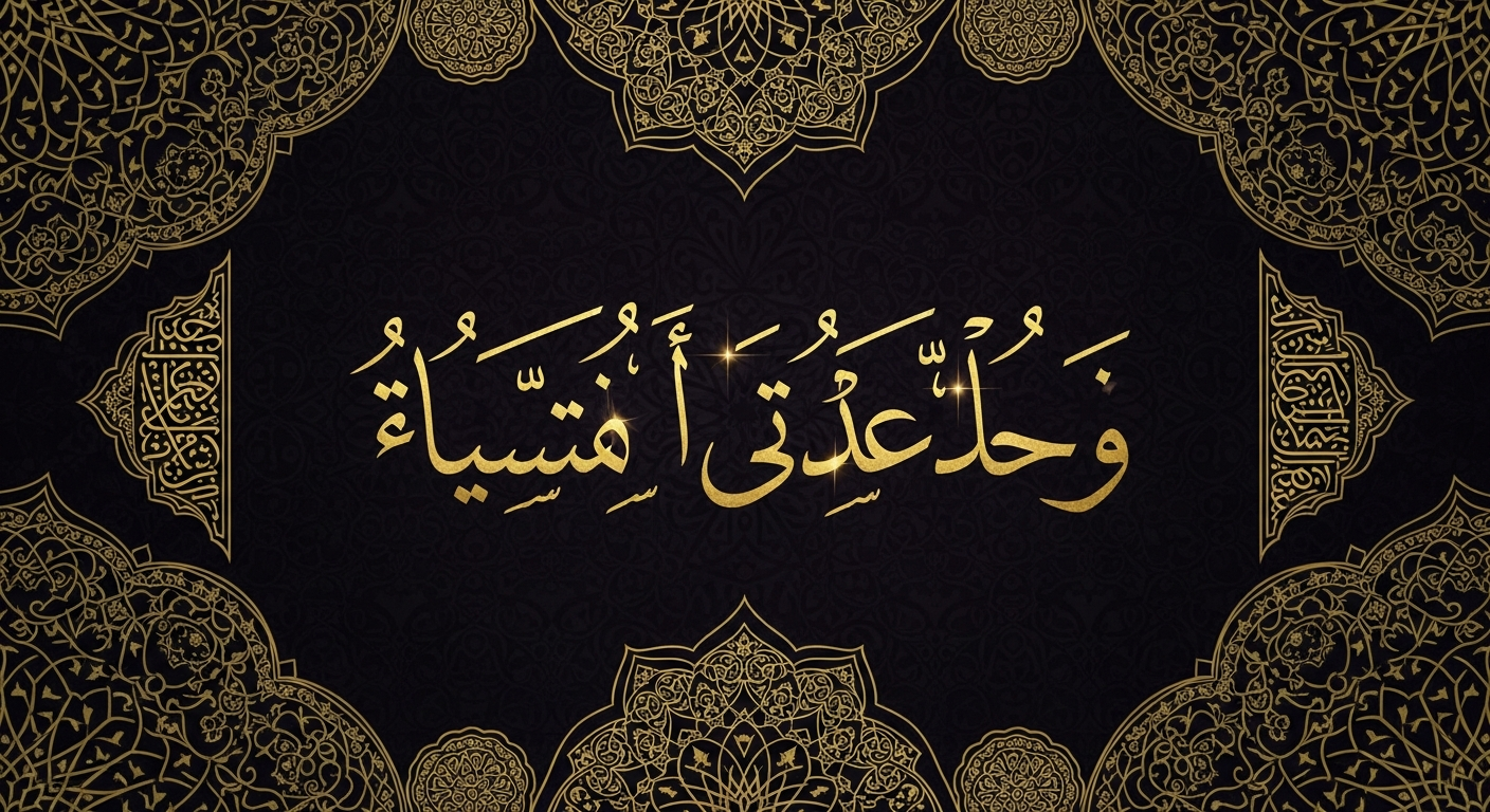 Calligraphie du nom du Prophète Muhammad ﷺ, le dernier messager