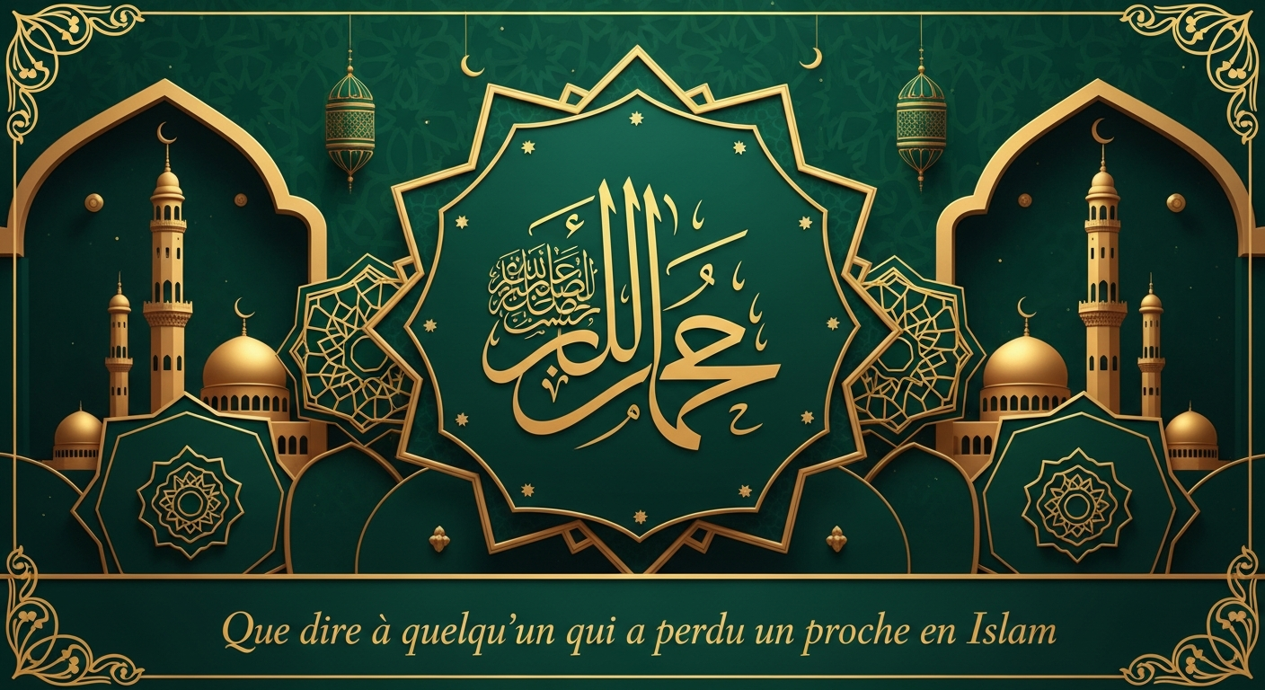 Phrases de consolation islamiques écrites sur un fond apaisant