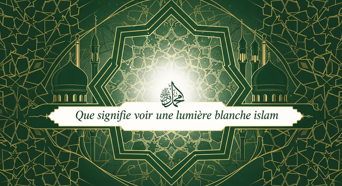 Voir une lumière blanche en Islam : signification et interprétation