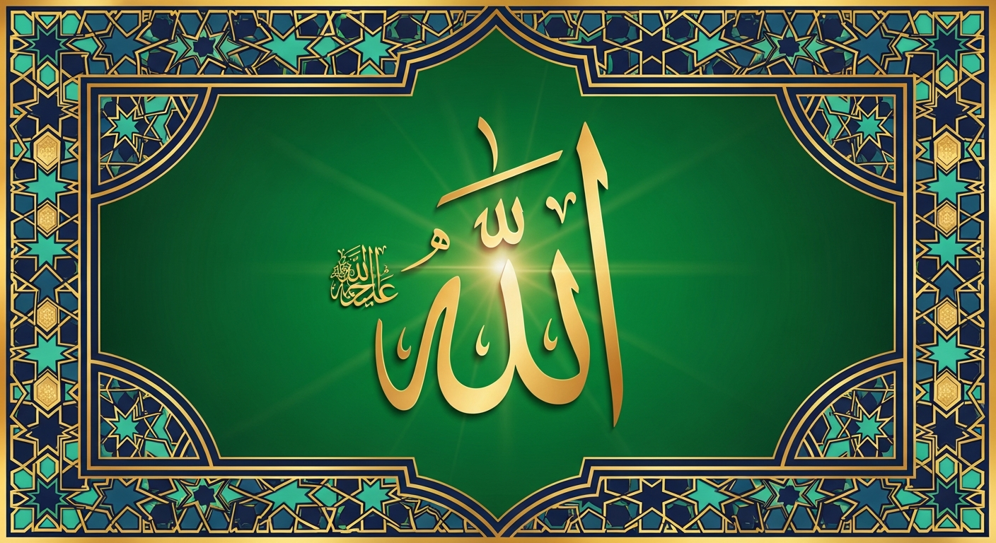 Calligraphie arabe du nom d