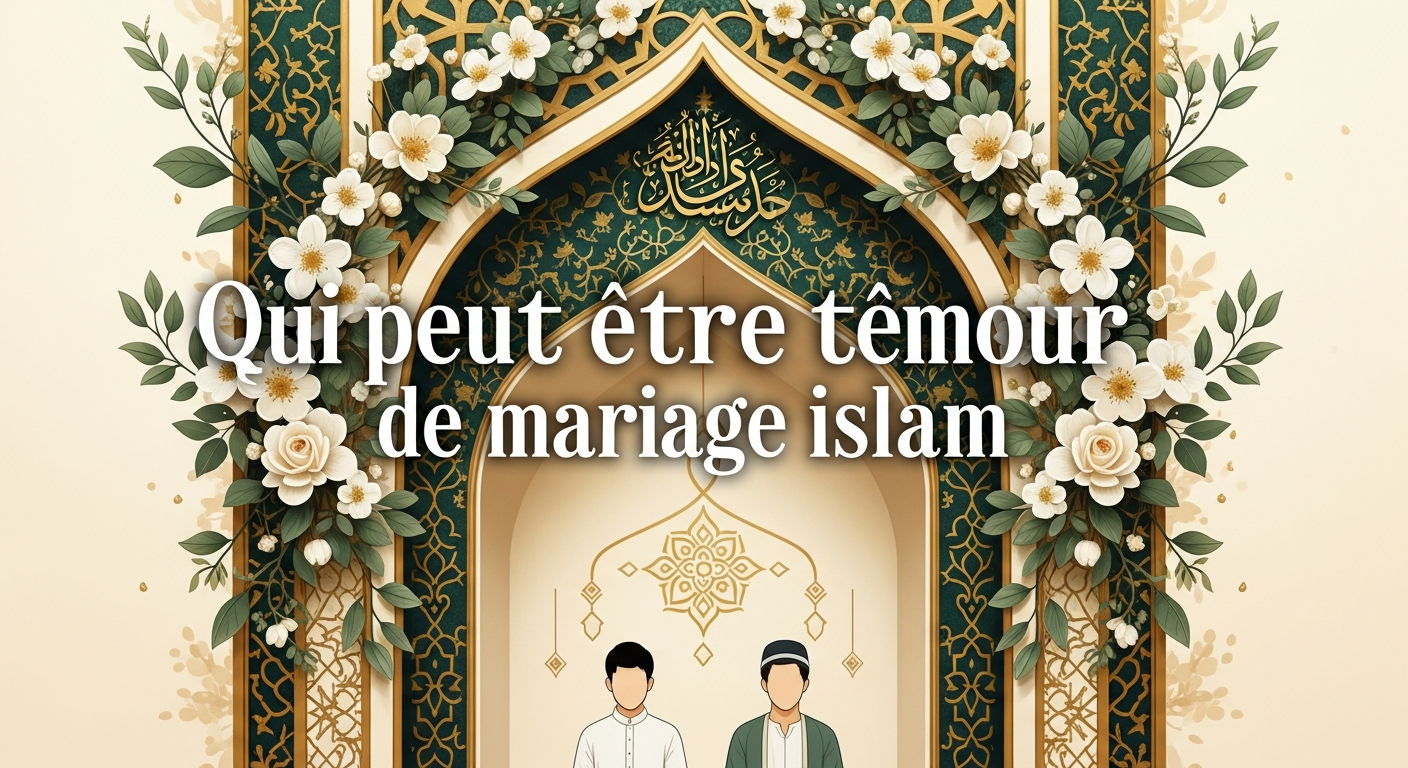 Qui peut être témoin de mariage islam ? Conditions et règles