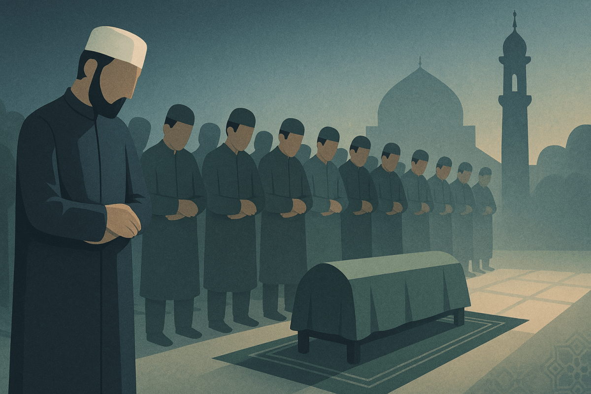 Un Coran ouvert sur la sourate Al-Fatiha, avec des mains posées dessus