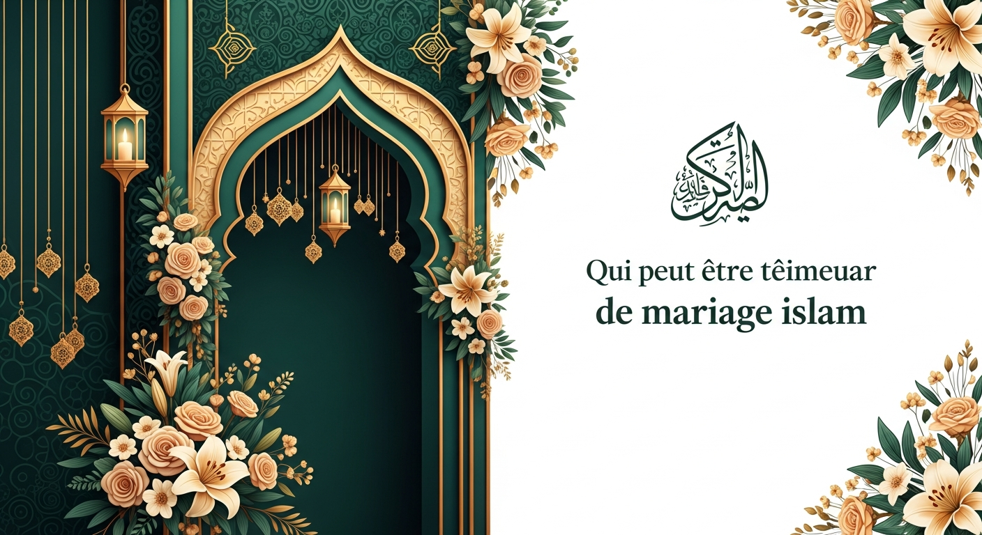 Tableau des conditions des témoins de mariage en islam