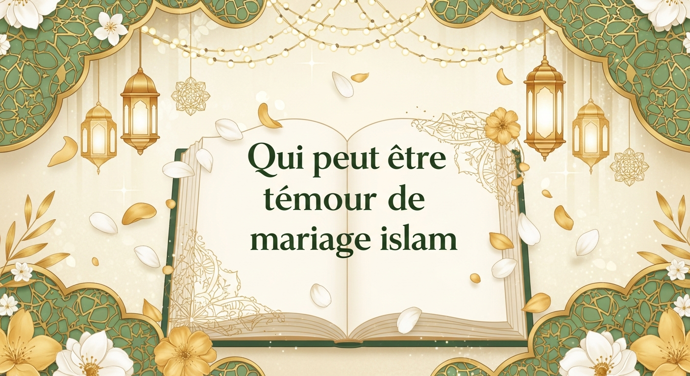Témoins de mariage islamique lors d